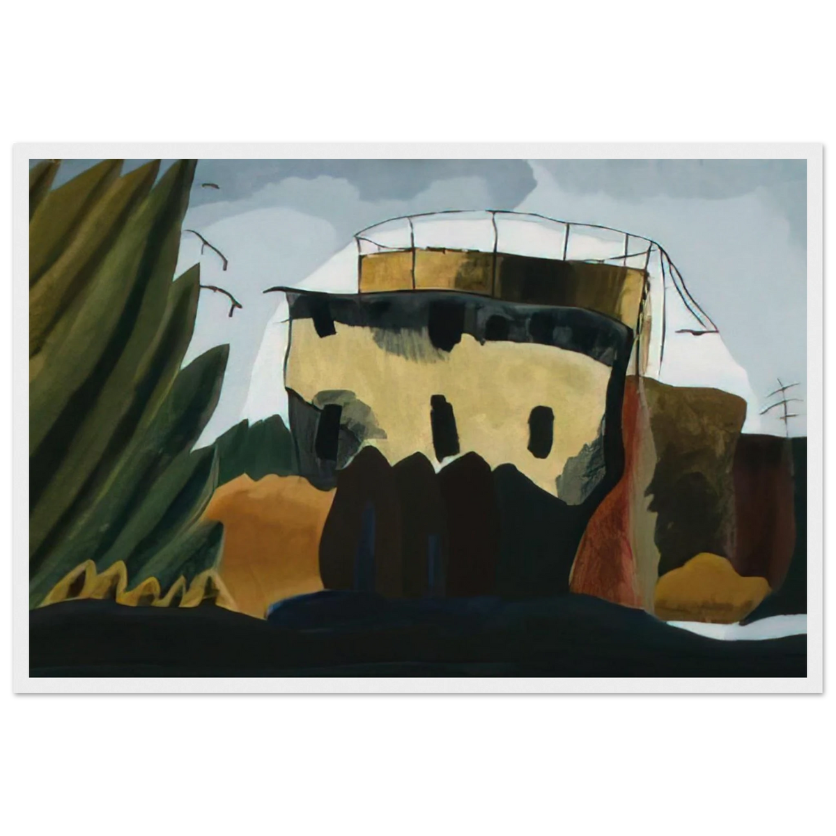 Tanks - 1938 Framed Poster | Arthur Dove Framed Prints Wall Art | Arthur Dove Shop