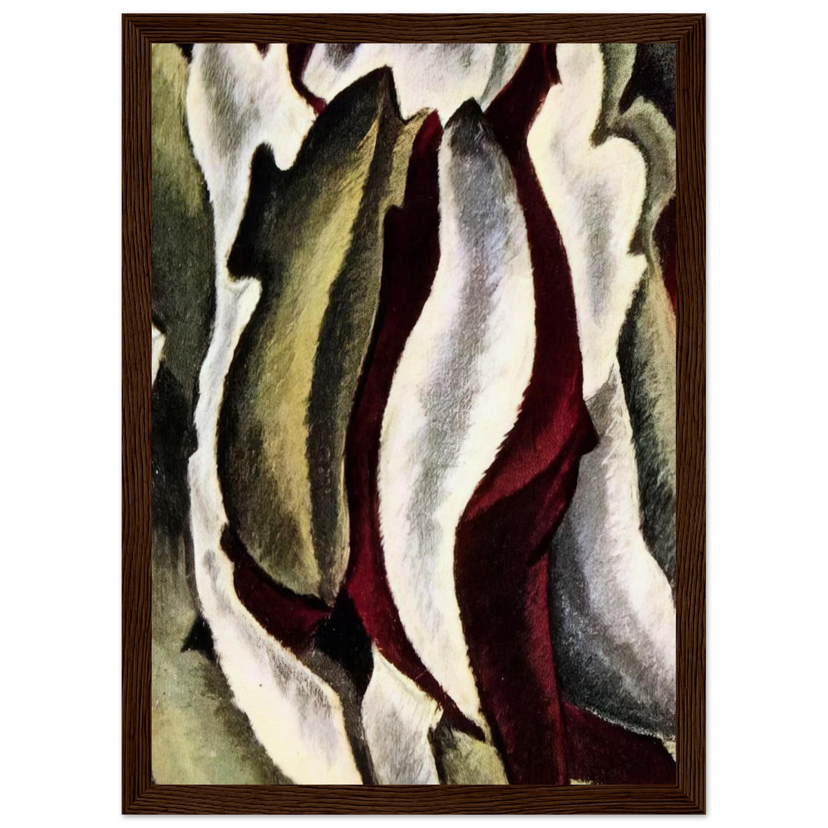 Based on Leaf Forms and Spaces - 1912 Framed Poster | Arthur Dove Framed Prints Wall Art | Arthur Dove Shop