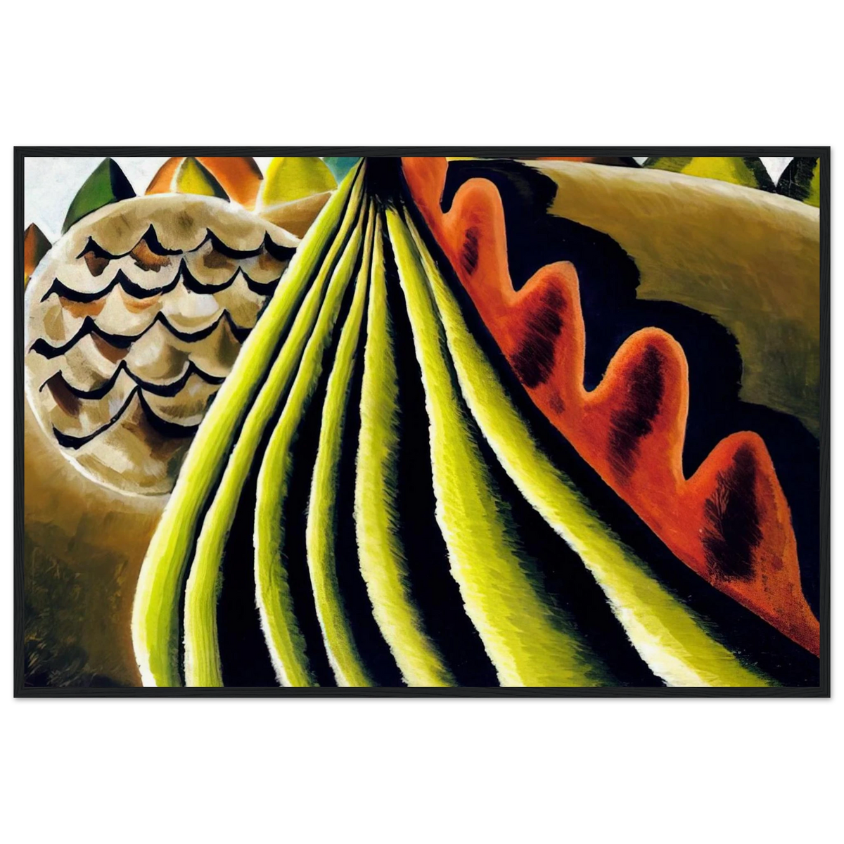 Fields of Grain as Seen from Train - 1931 Framed Poster | Arthur Dove Framed Prints Wall Art | Arthur Dove Shop