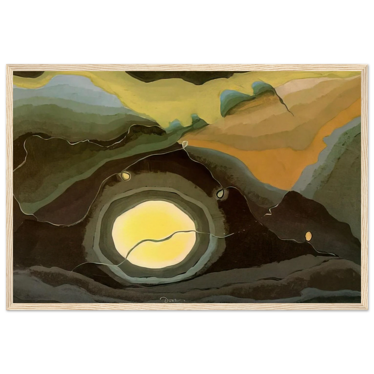 Me and the Moon - 1937 Framed Poster | Arthur Dove Framed Prints Wall Art | Arthur Dove Shop