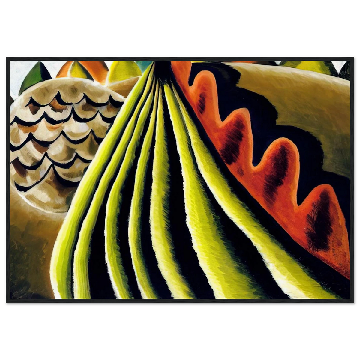 Fields of Grain as Seen from Train - 1931 Framed Poster | Arthur Dove Framed Prints Wall Art | Arthur Dove Shop