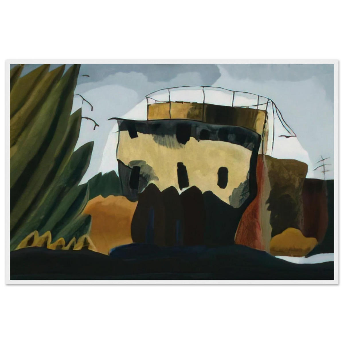Tanks - 1938 Framed Poster | Arthur Dove Framed Prints Wall Art | Arthur Dove Shop