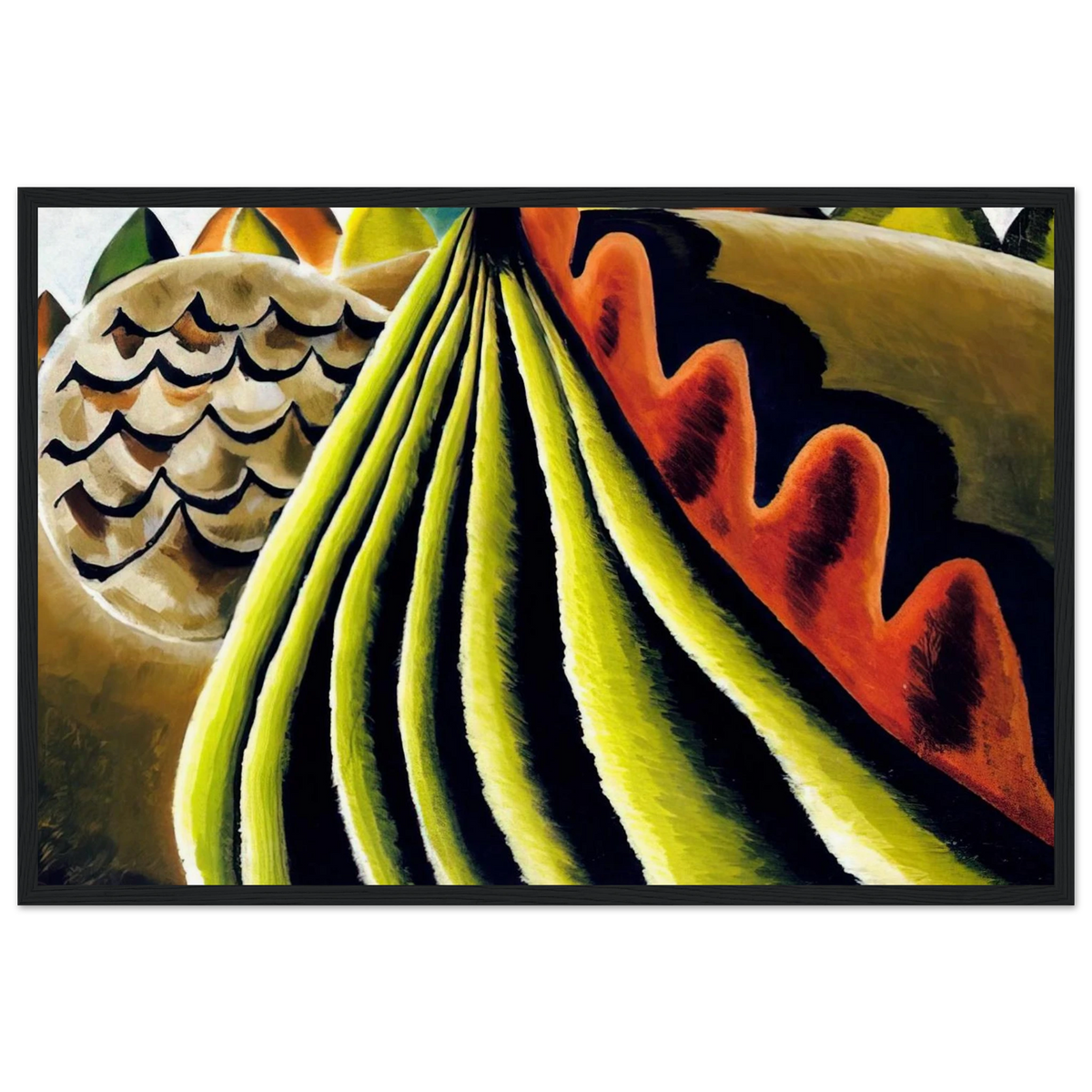 Fields of Grain as Seen from Train - 1931 Framed Poster | Arthur Dove Framed Prints Wall Art | Arthur Dove Shop