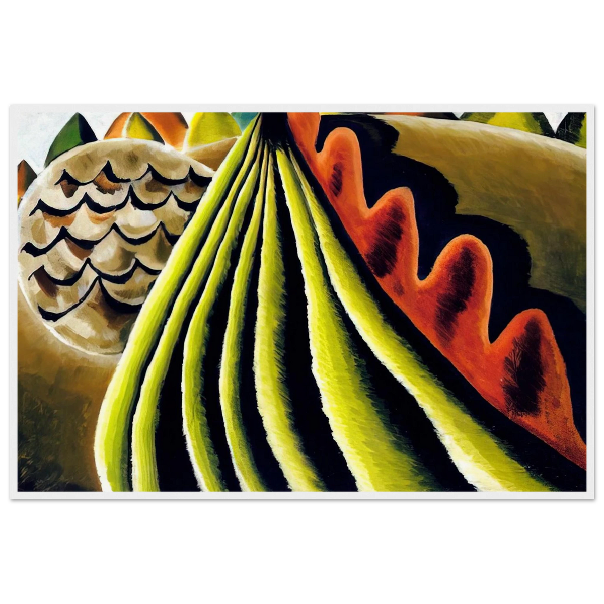 Fields of Grain as Seen from Train - 1931 Framed Poster | Arthur Dove Framed Prints Wall Art | Arthur Dove Shop