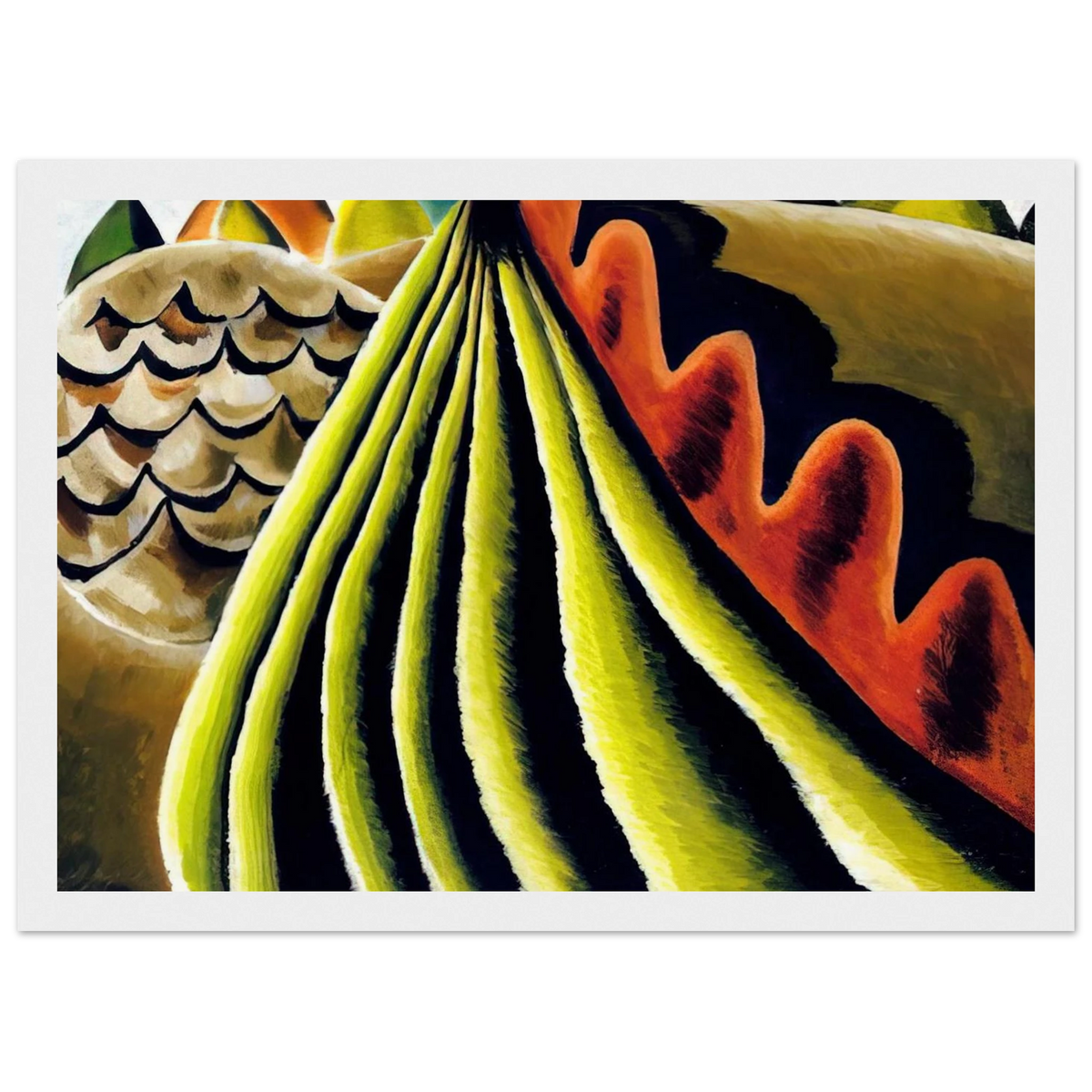 Fields of Grain as Seen from Train - 1931 Framed Poster | Arthur Dove Framed Prints Wall Art | Arthur Dove Shop