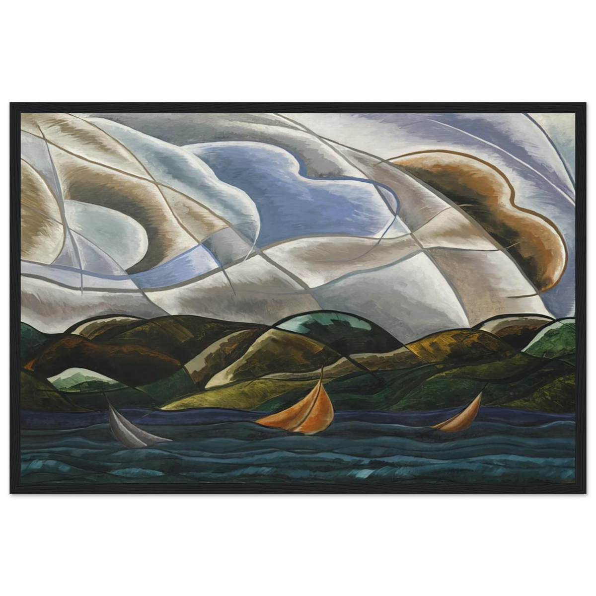 Clouds and Water - 1930 Framed Poster | Arthur Dove Framed Prints Wall Art | Arthur Dove Shop
