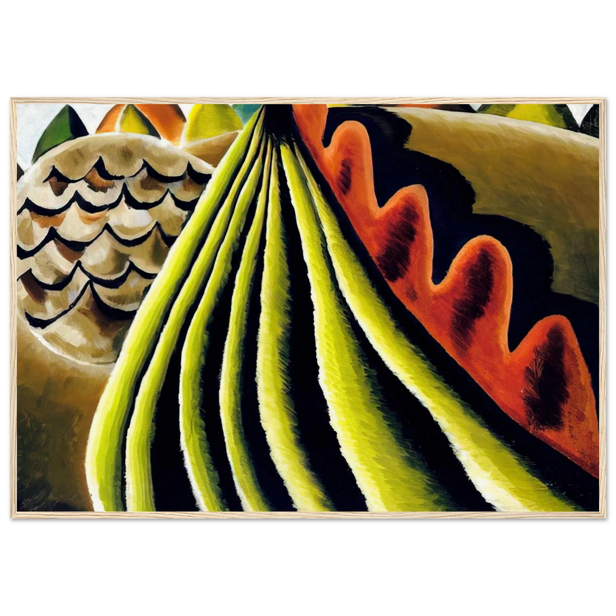 Fields of Grain as Seen from Train - 1931 Framed Poster | Arthur Dove Framed Prints Wall Art | Arthur Dove Shop