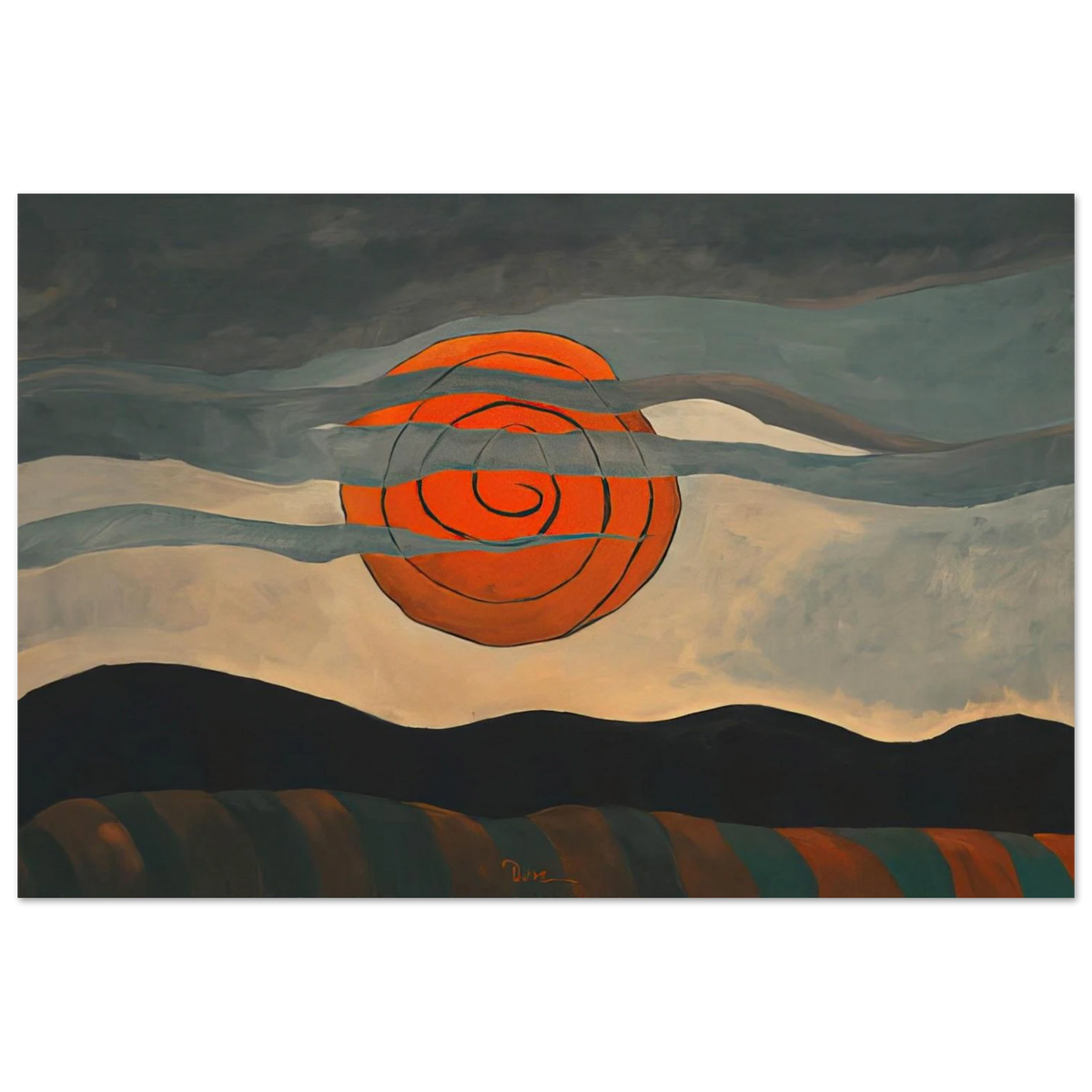Red Sun - 1935 Poster | Arthur Dove Poster | Arthur Dove Shop