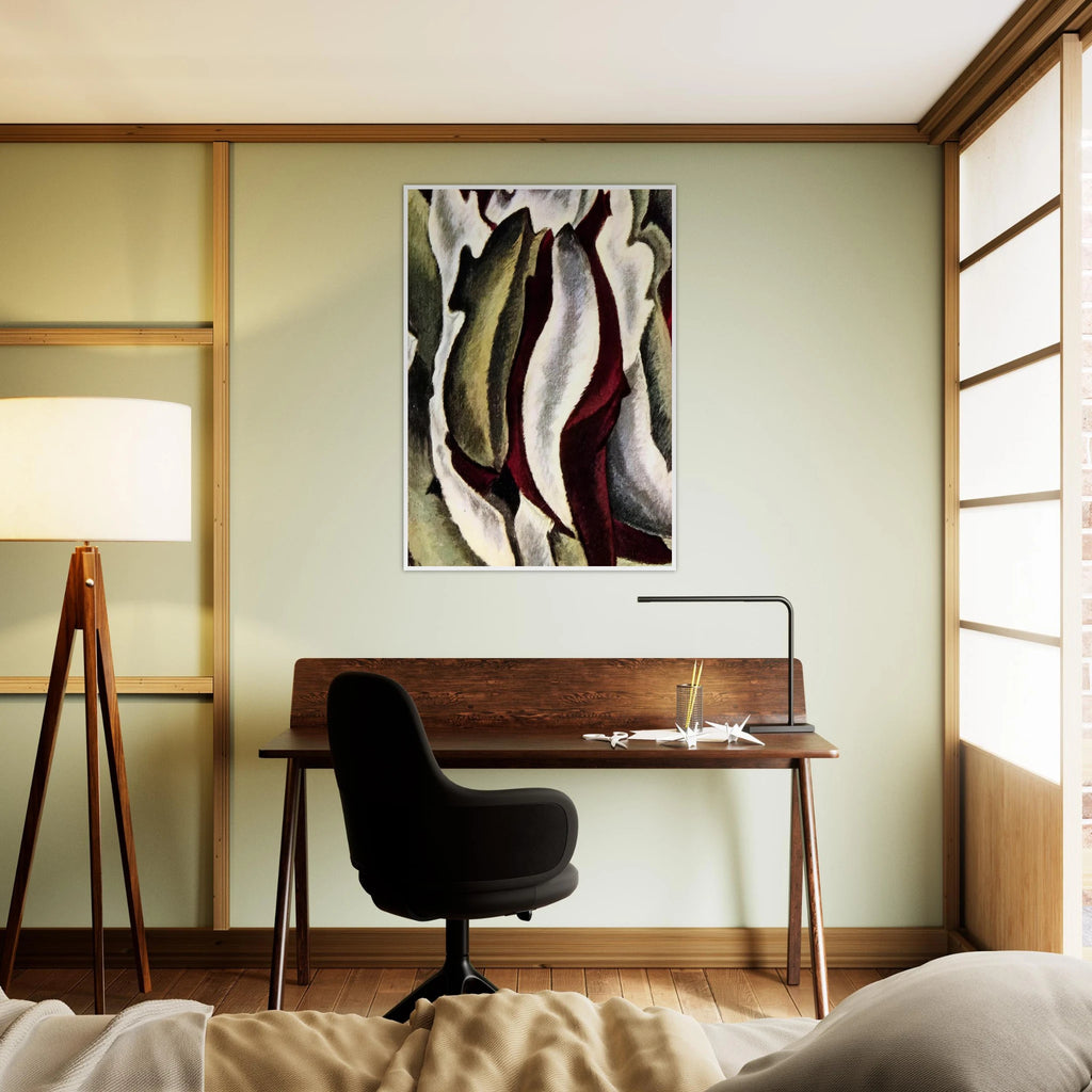 Based on Leaf Forms and Spaces - 1912 Framed Poster | Arthur Dove Framed Prints Wall Art | Arthur Dove Shop