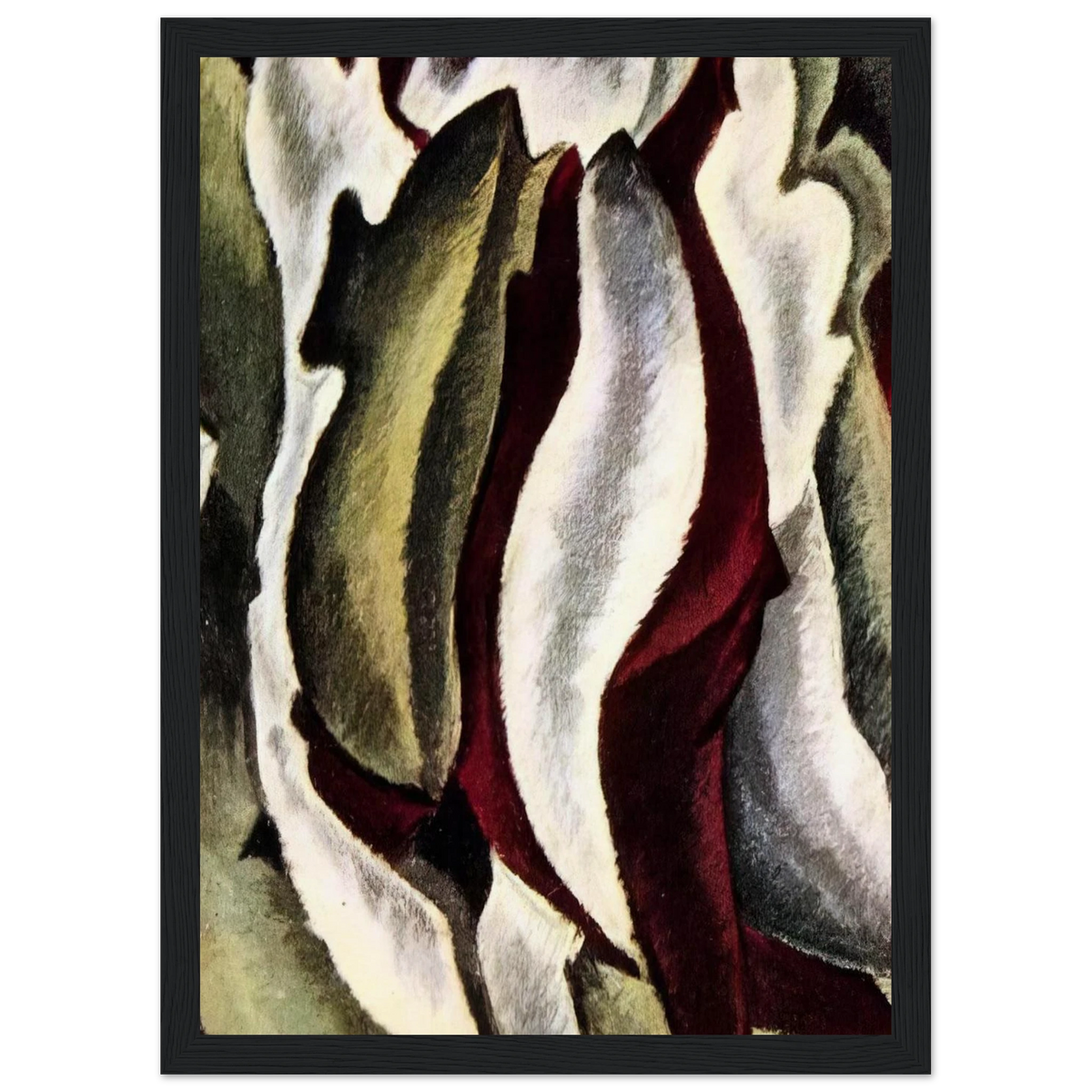 Based on Leaf Forms and Spaces - 1912 Framed Poster | Arthur Dove Framed Prints Wall Art | Arthur Dove Shop