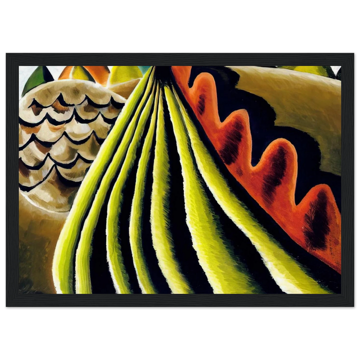 Fields of Grain as Seen from Train - 1931 Framed Poster | Arthur Dove Framed Prints Wall Art | Arthur Dove Shop