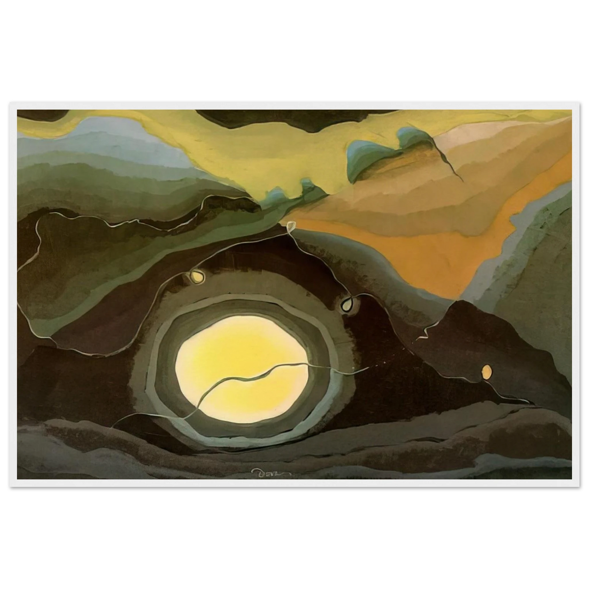 Me and the Moon - 1937 Framed Poster | Arthur Dove Framed Prints Wall Art | Arthur Dove Shop