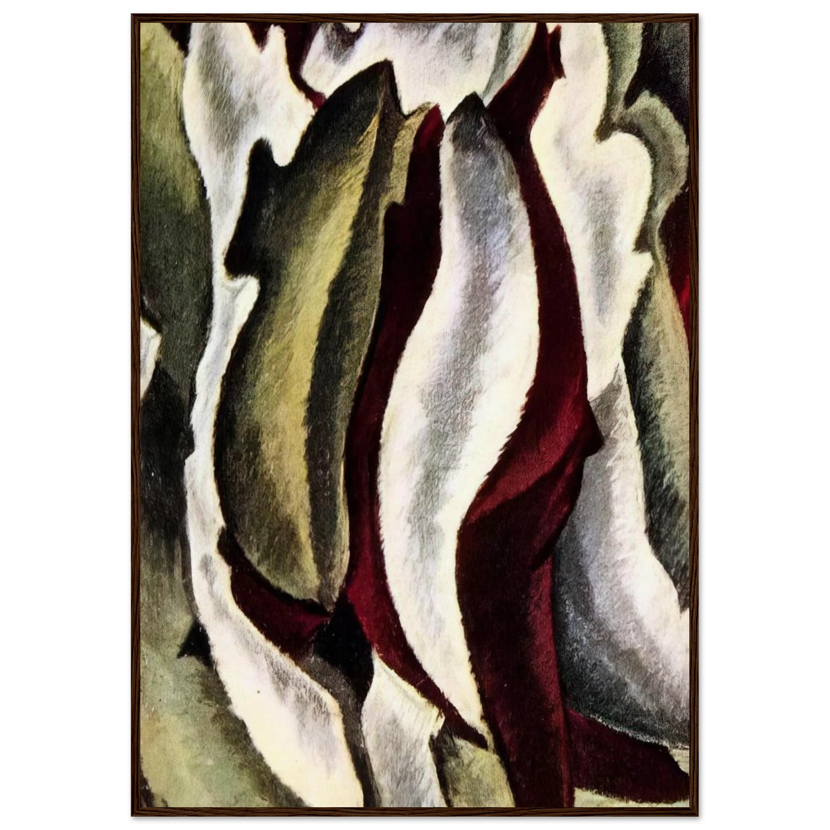 Based on Leaf Forms and Spaces - 1912 Framed Poster | Arthur Dove Framed Prints Wall Art | Arthur Dove Shop
