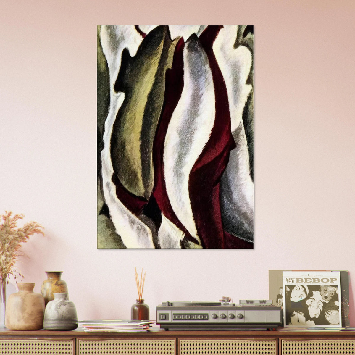 Based on Leaf Forms and Spaces - 1912 Canvas | Arthur Dove Canvas | Arthur Dove Shop