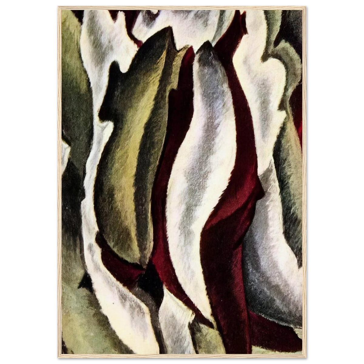 Based on Leaf Forms and Spaces - 1912 Framed Poster | Arthur Dove Framed Prints Wall Art | Arthur Dove Shop