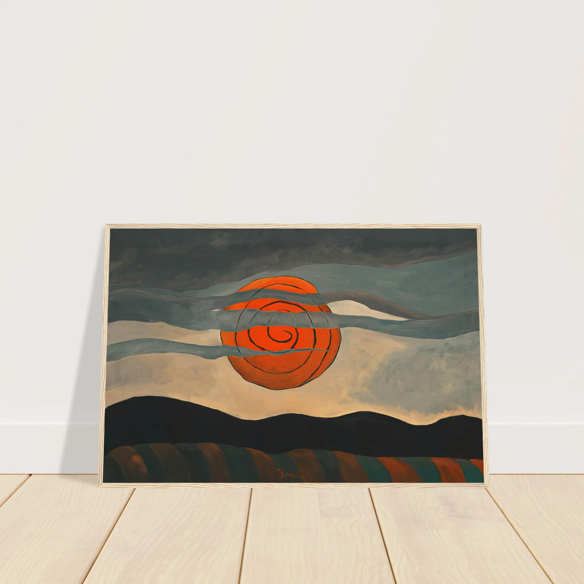 Red Sun - 1935 Framed Poster | Arthur Dove Framed Prints Wall Art | Arthur Dove Shop