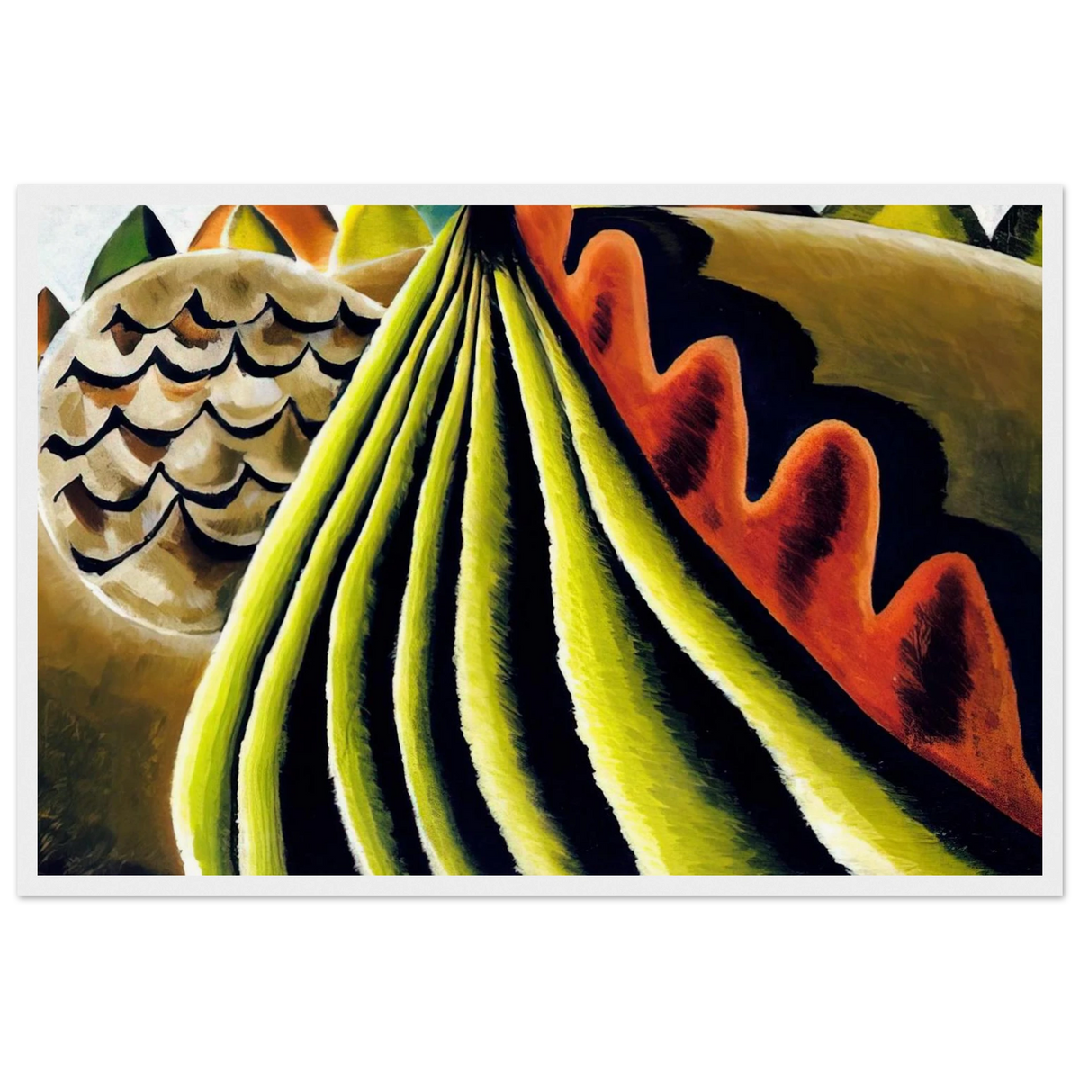 Fields of Grain as Seen from Train - 1931 Framed Poster | Arthur Dove Framed Prints Wall Art | Arthur Dove Shop