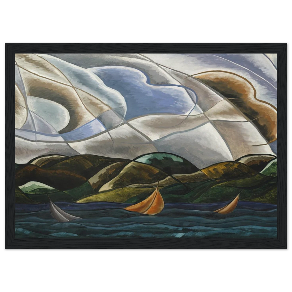 Clouds and Water - 1930 Framed Poster | Arthur Dove Framed Prints Wall Art | Arthur Dove Shop