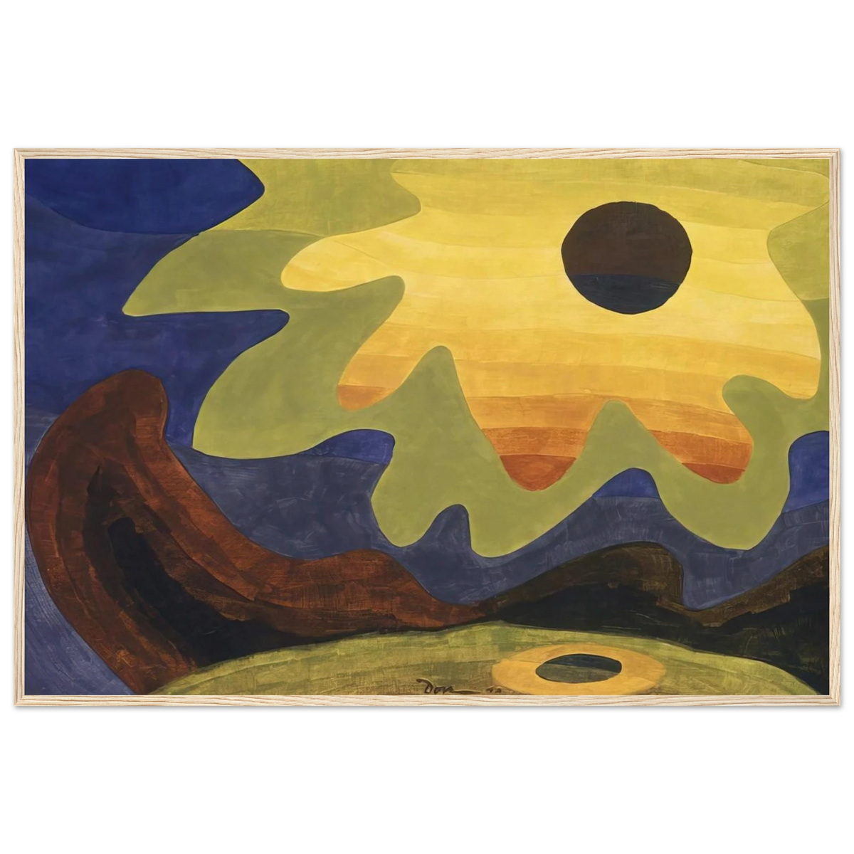 Sun - 1943 Framed Poster | Arthur Dove Framed Prints Wall Art | Arthur Dove Shop