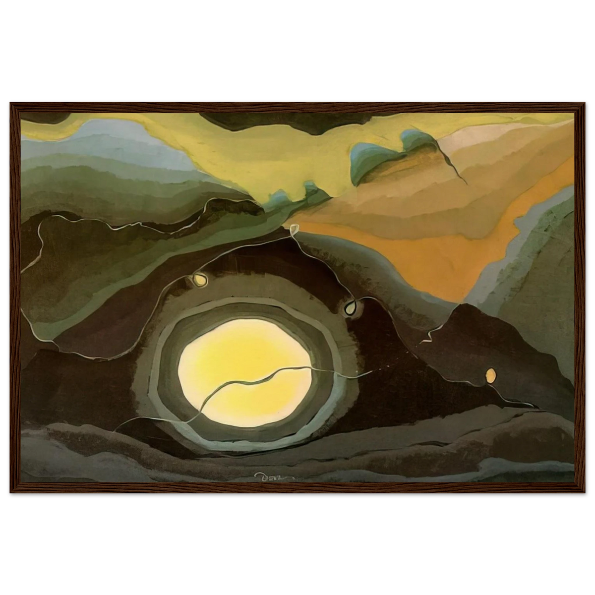 Me and the Moon - 1937 Framed Poster | Arthur Dove Framed Prints Wall Art | Arthur Dove Shop