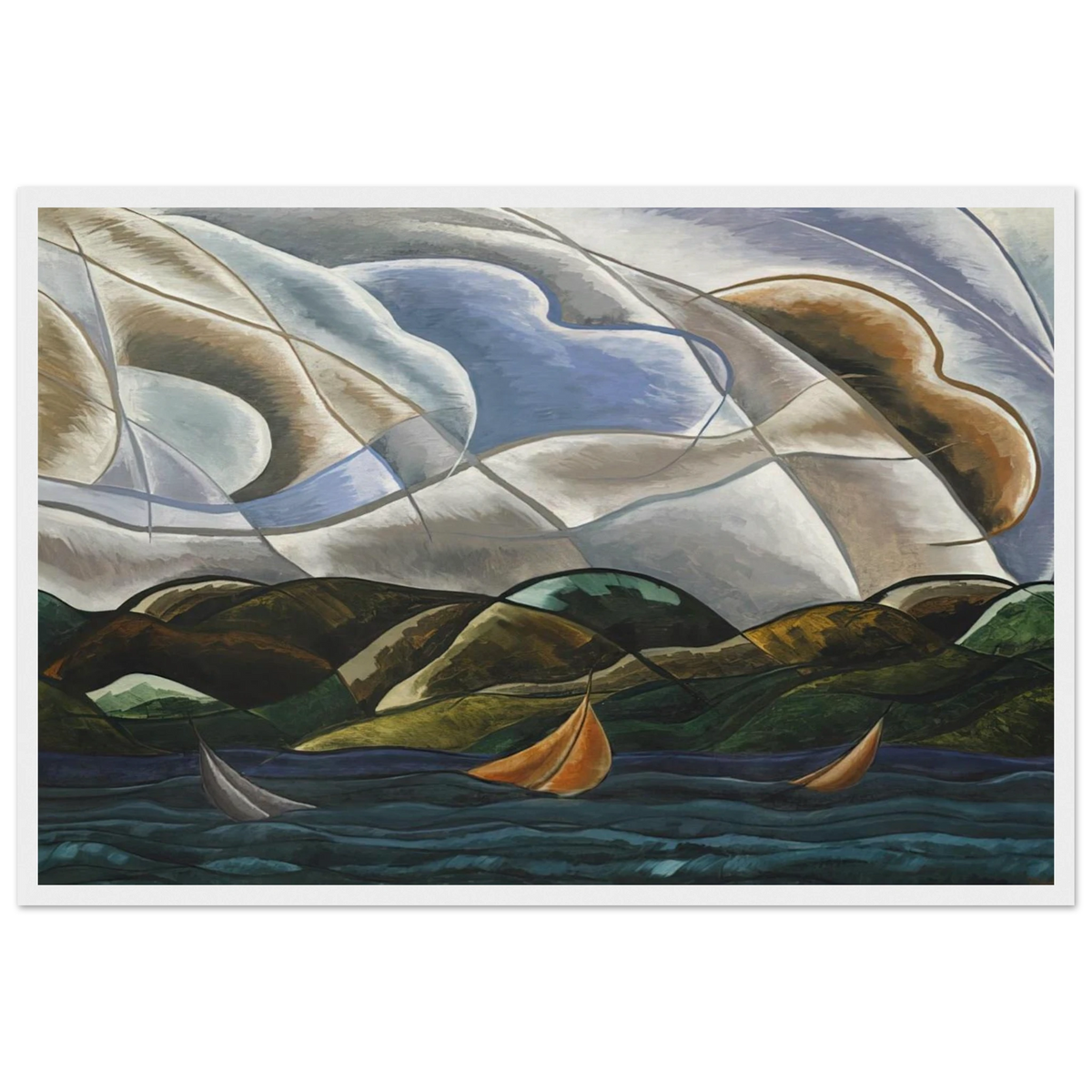 Clouds and Water - 1930 Framed Poster | Arthur Dove Framed Prints Wall Art | Arthur Dove Shop