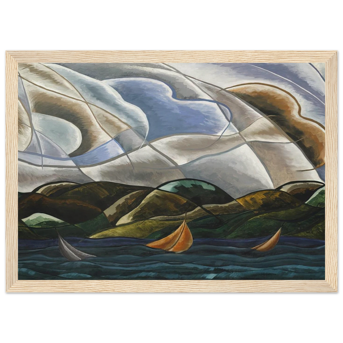 Clouds and Water - 1930 Framed Poster | Arthur Dove Framed Prints Wall Art | Arthur Dove Shop