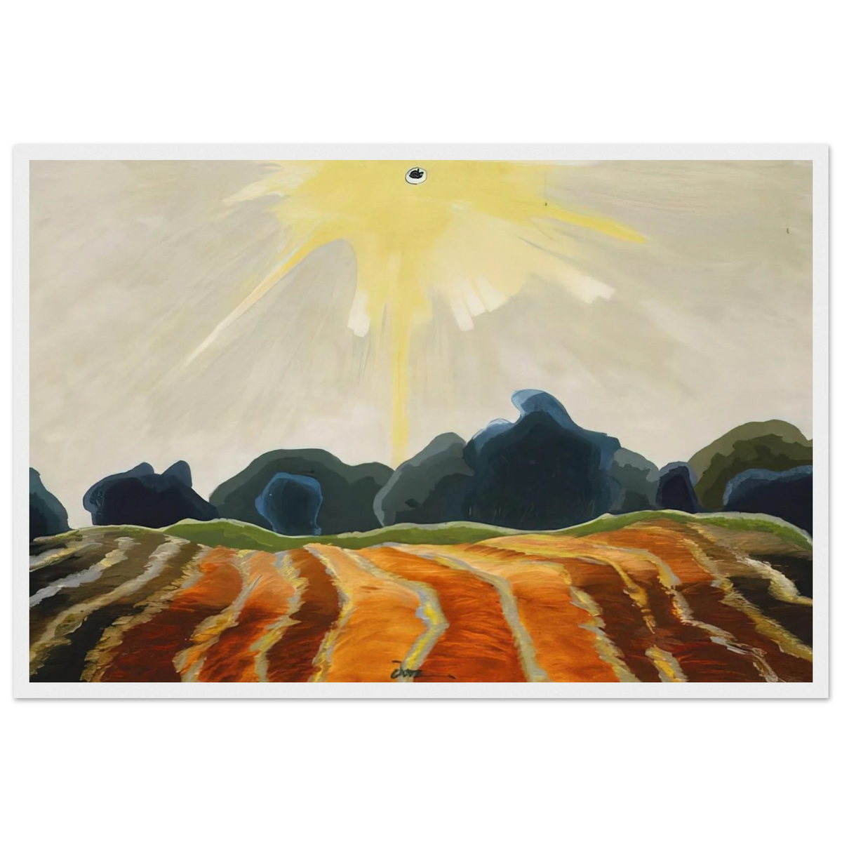 Morning Sun - 1935 Framed Poster | Arthur Dove Framed Prints Wall Art | Arthur Dove Shop