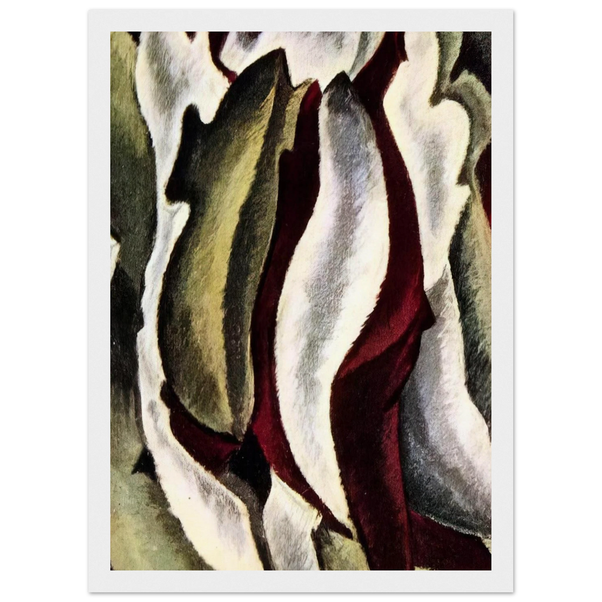 Based on Leaf Forms and Spaces - 1912 Framed Poster | Arthur Dove Framed Prints Wall Art | Arthur Dove Shop