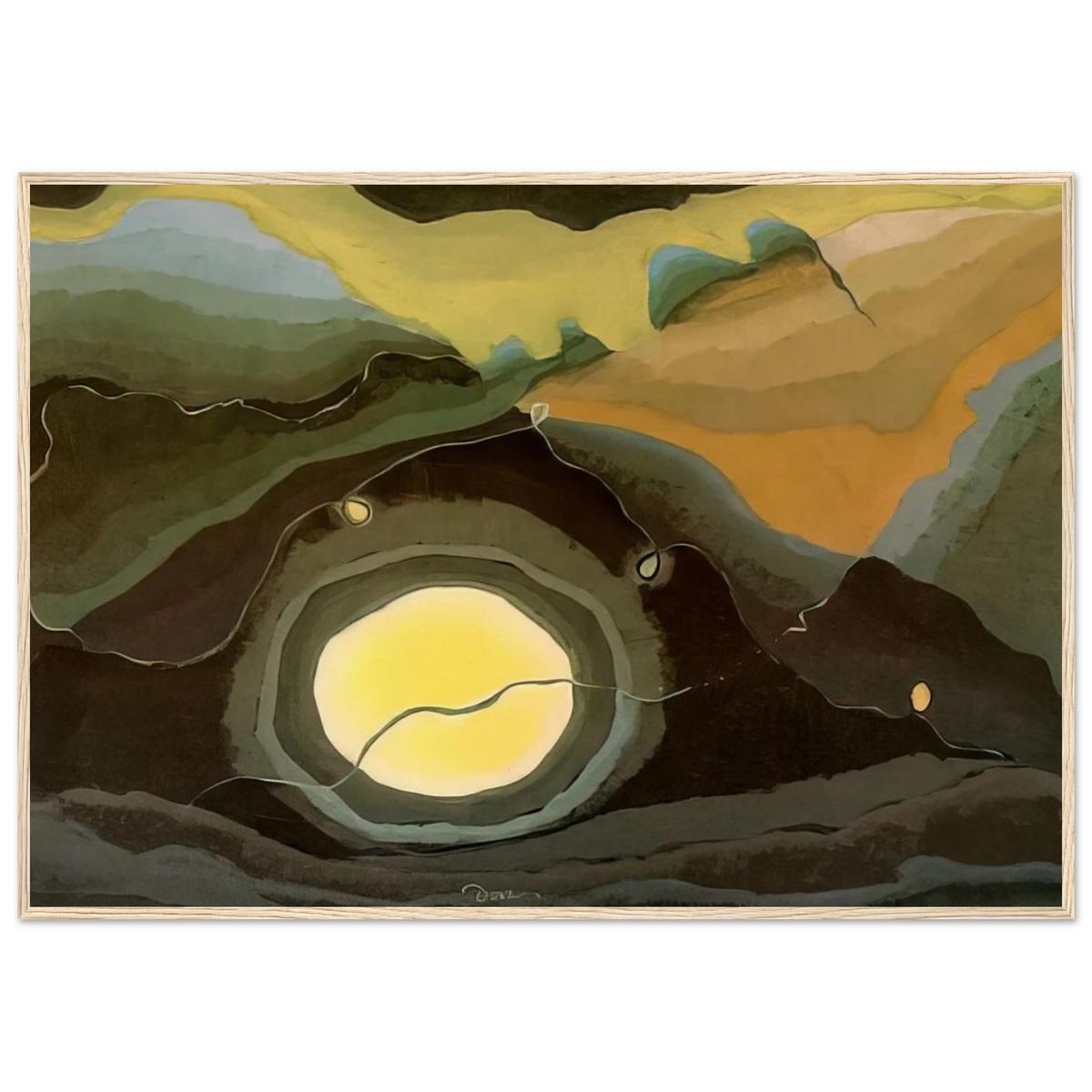 Me and the Moon - 1937 Framed Poster | Arthur Dove Framed Prints Wall Art | Arthur Dove Shop