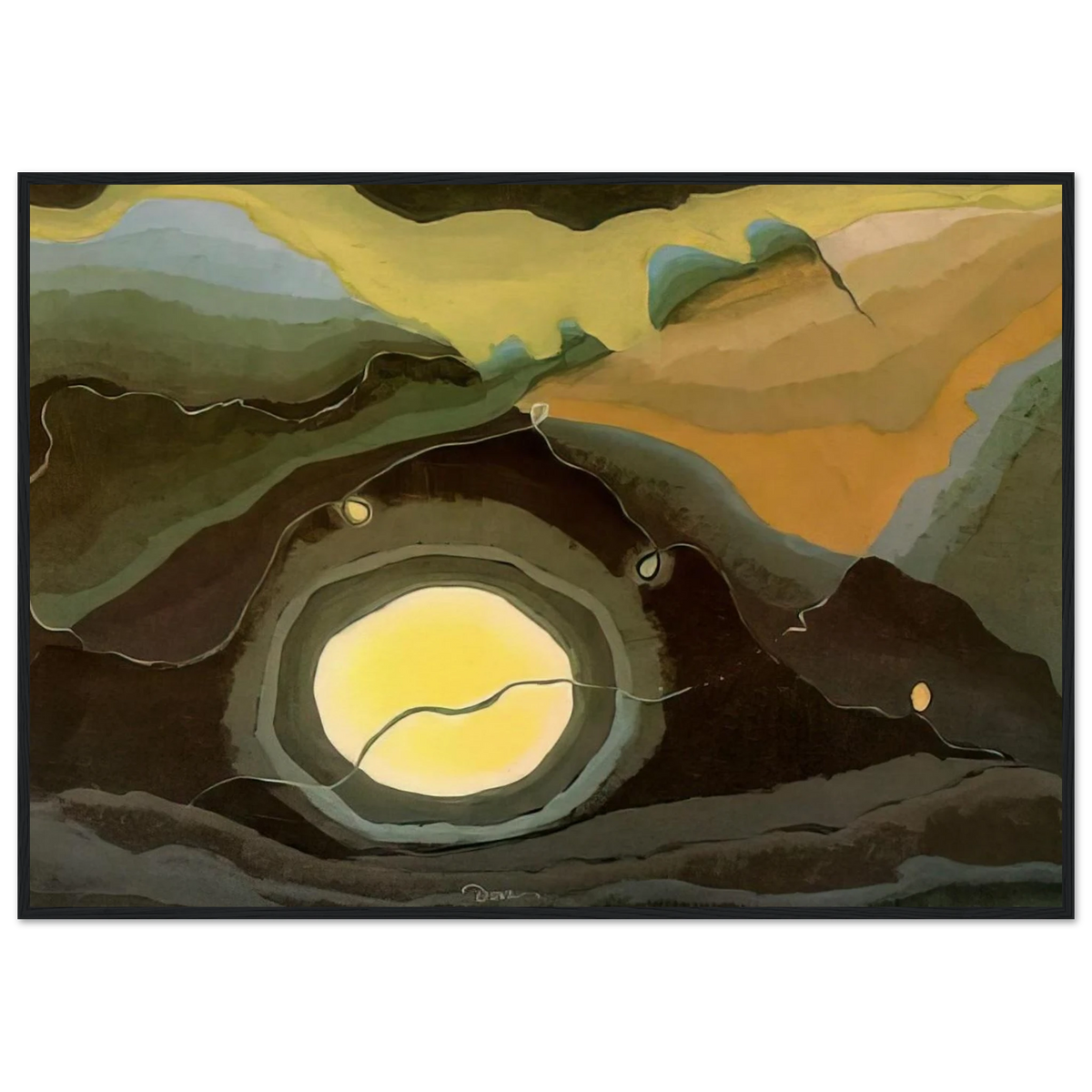 Me and the Moon - 1937 Framed Poster | Arthur Dove Framed Prints Wall Art | Arthur Dove Shop