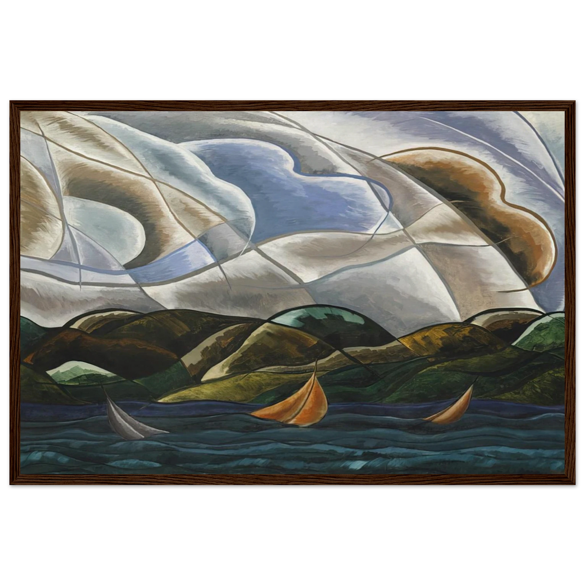 Clouds and Water - 1930 Framed Poster | Arthur Dove Framed Prints Wall Art | Arthur Dove Shop