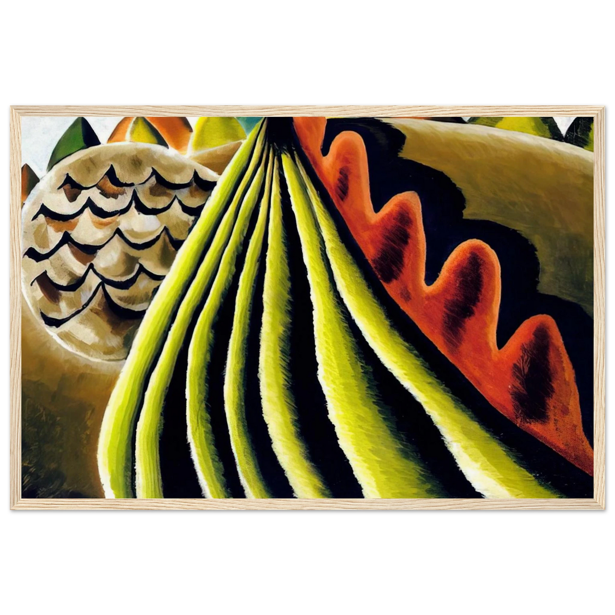 Fields of Grain as Seen from Train - 1931 Framed Poster | Arthur Dove Framed Prints Wall Art | Arthur Dove Shop