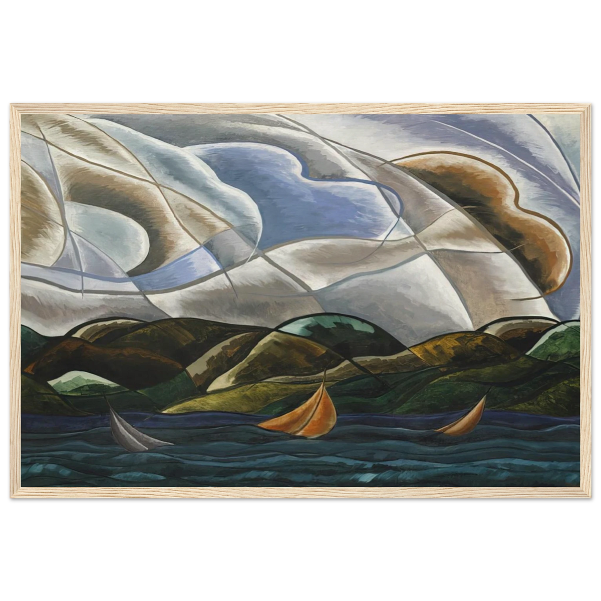 Clouds and Water - 1930 Framed Poster | Arthur Dove Framed Prints Wall Art | Arthur Dove Shop