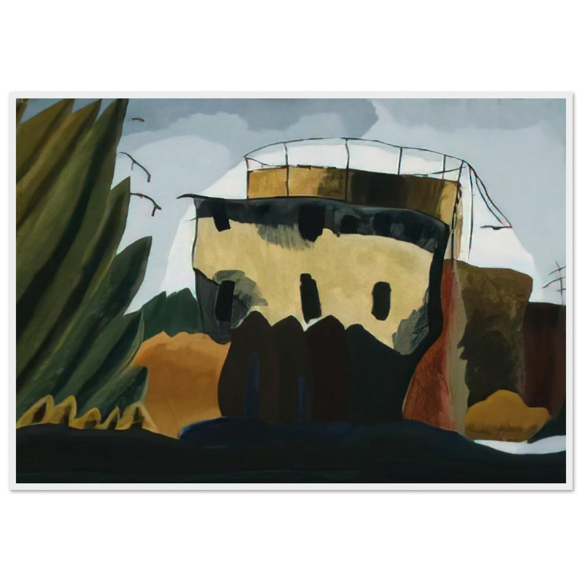 Tanks - 1938 Framed Poster | Arthur Dove Framed Prints Wall Art | Arthur Dove Shop