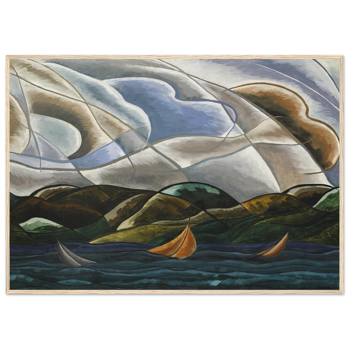 Clouds and Water - 1930 Framed Poster | Arthur Dove Framed Prints Wall Art | Arthur Dove Shop