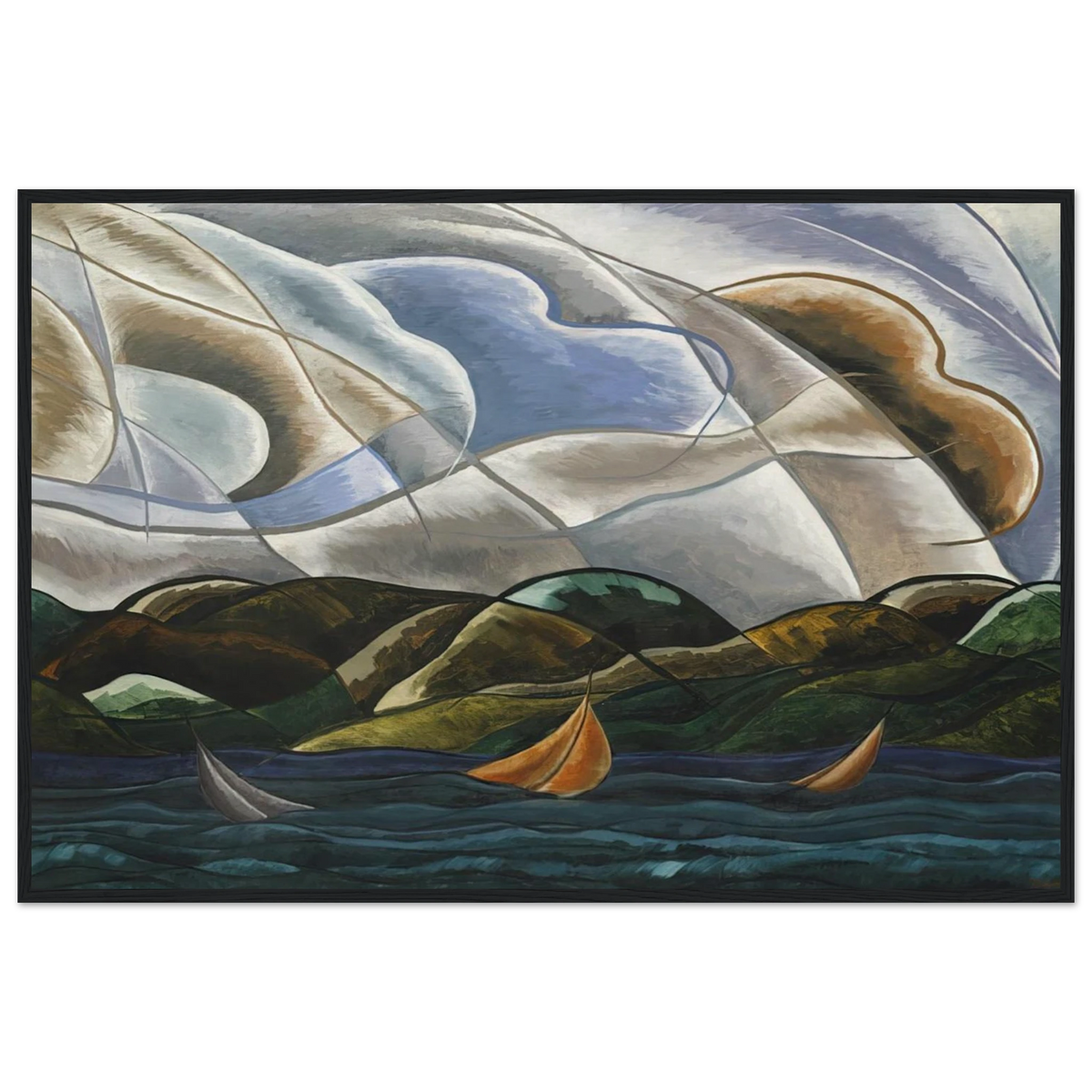 Clouds and Water - 1930 Framed Poster | Arthur Dove Framed Prints Wall Art | Arthur Dove Shop