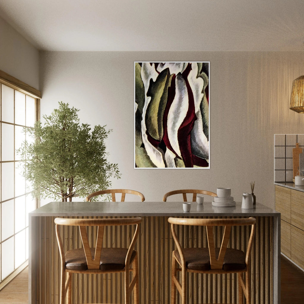 Based on Leaf Forms and Spaces - 1912 Framed Poster | Arthur Dove Framed Prints Wall Art | Arthur Dove Shop