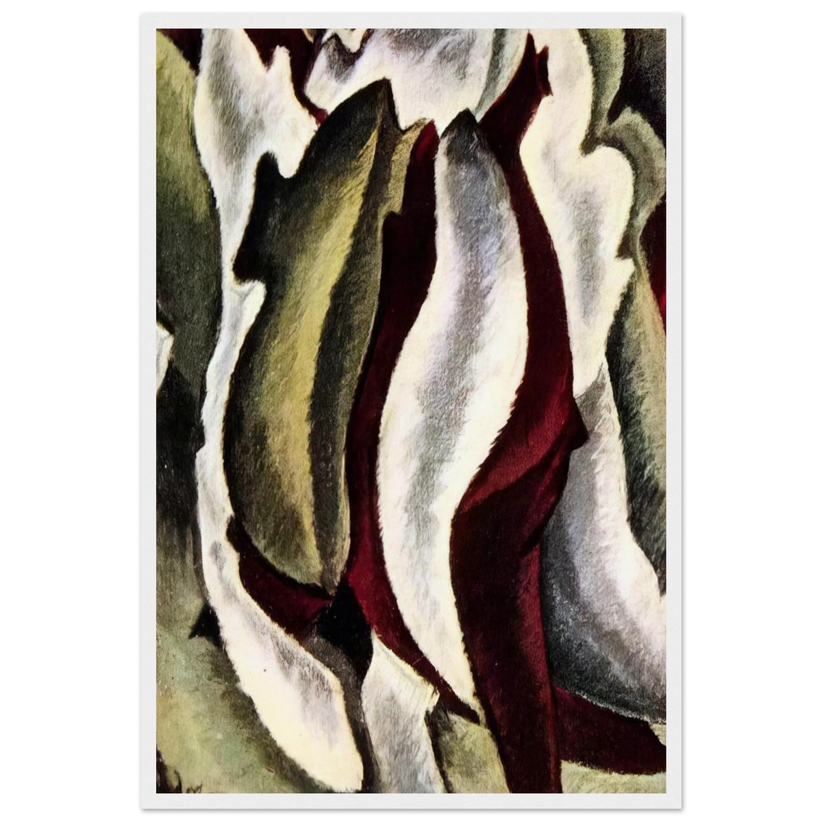Based on Leaf Forms and Spaces - 1912 Framed Poster | Arthur Dove Framed Prints Wall Art | Arthur Dove Shop