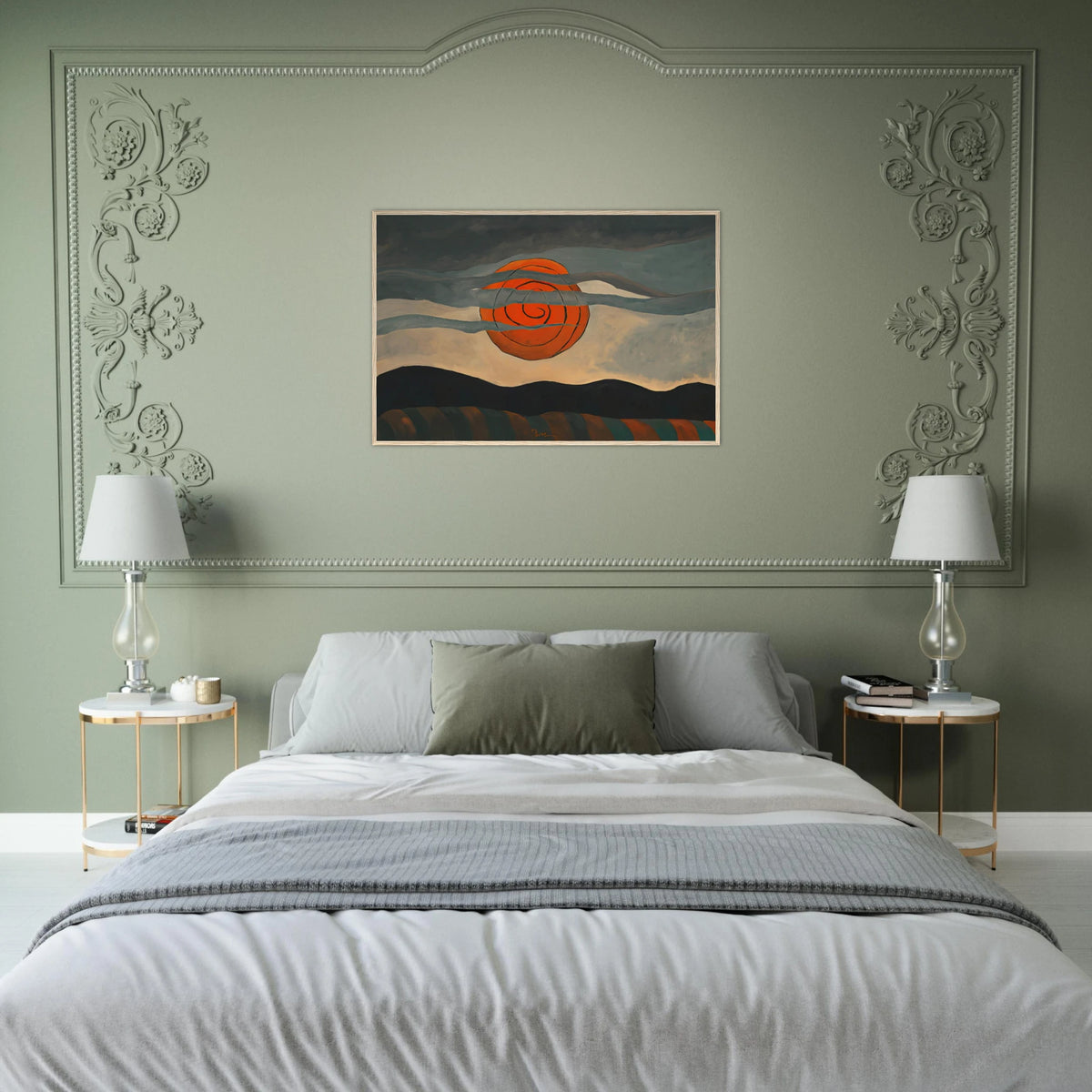 Red Sun - 1935 Framed Poster | Arthur Dove Framed Prints Wall Art | Arthur Dove Shop