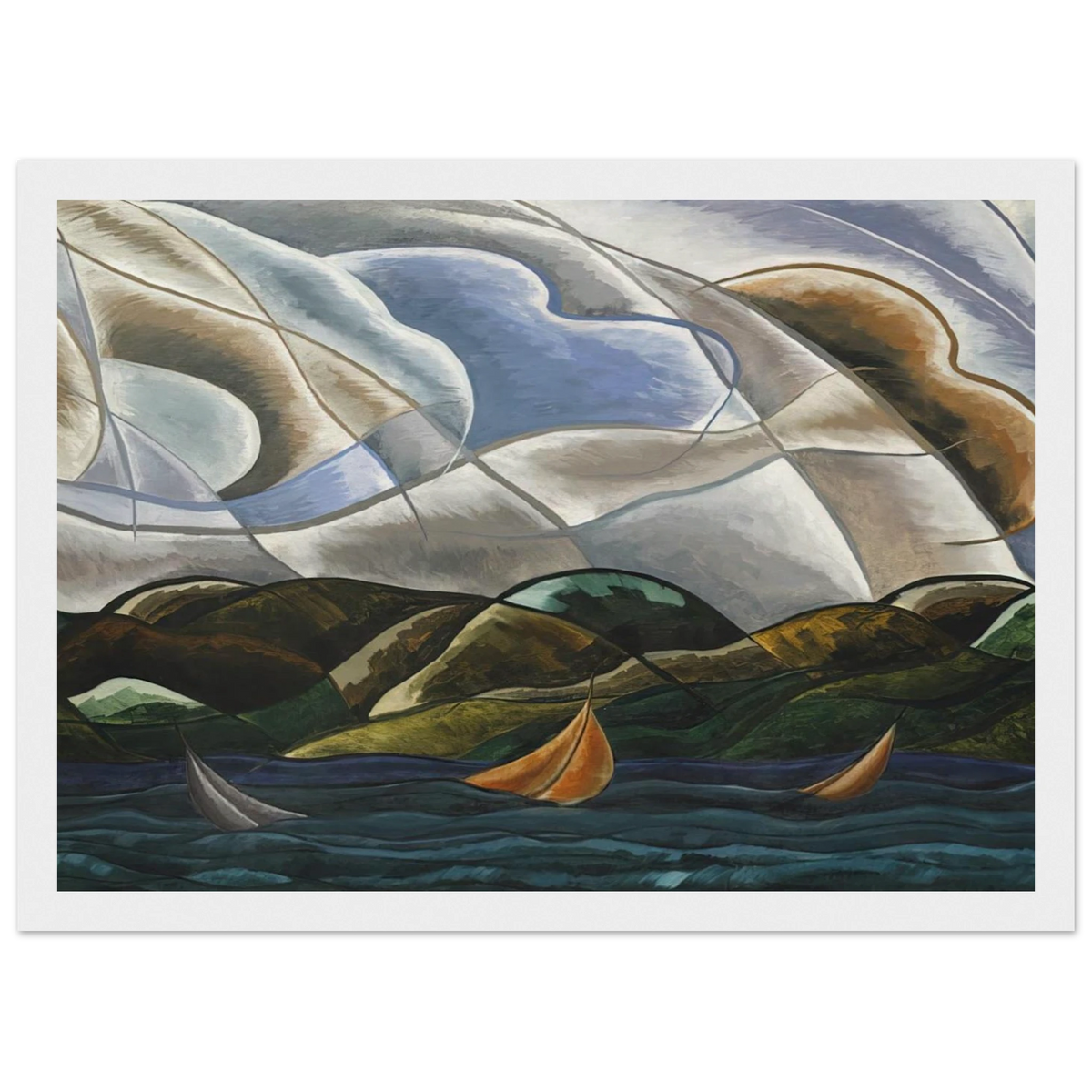 Clouds and Water - 1930 Framed Poster | Arthur Dove Framed Prints Wall Art | Arthur Dove Shop
