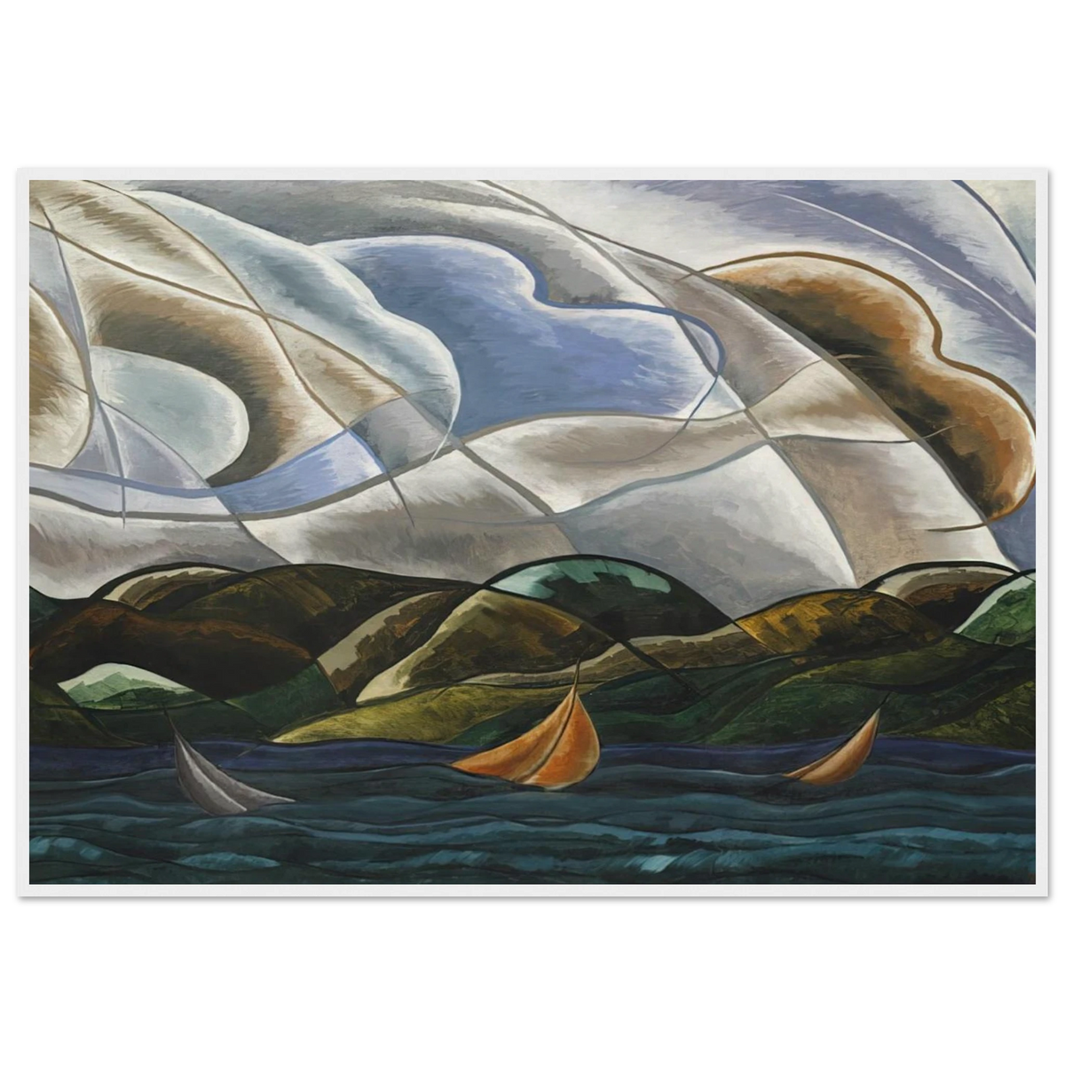 Clouds and Water - 1930 Framed Poster | Arthur Dove Framed Prints Wall Art | Arthur Dove Shop