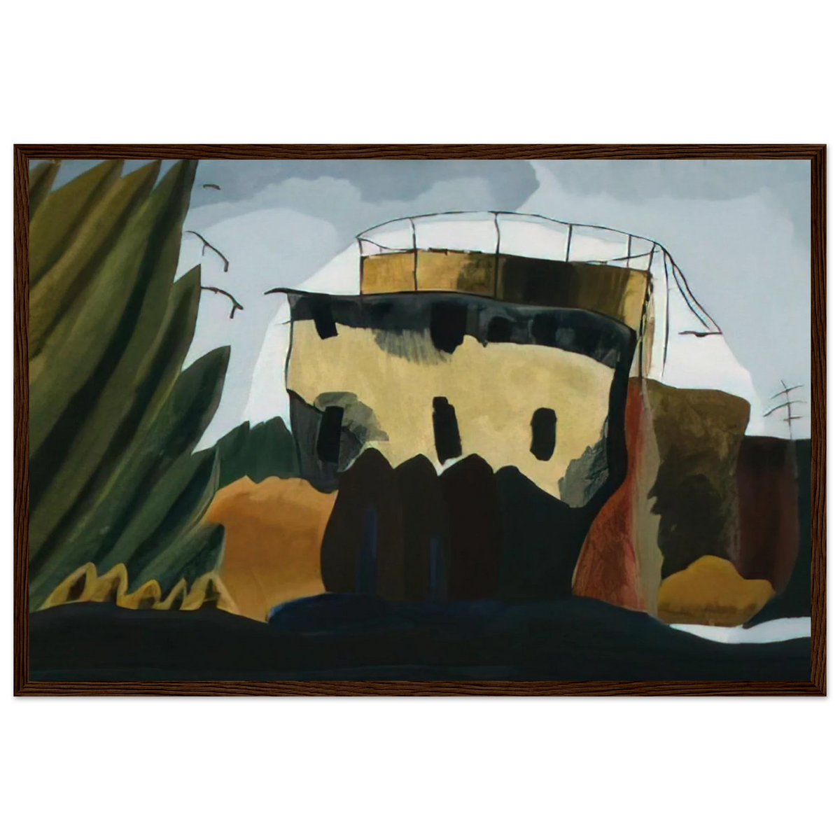 Tanks - 1938 Framed Poster | Arthur Dove Framed Prints Wall Art | Arthur Dove Shop