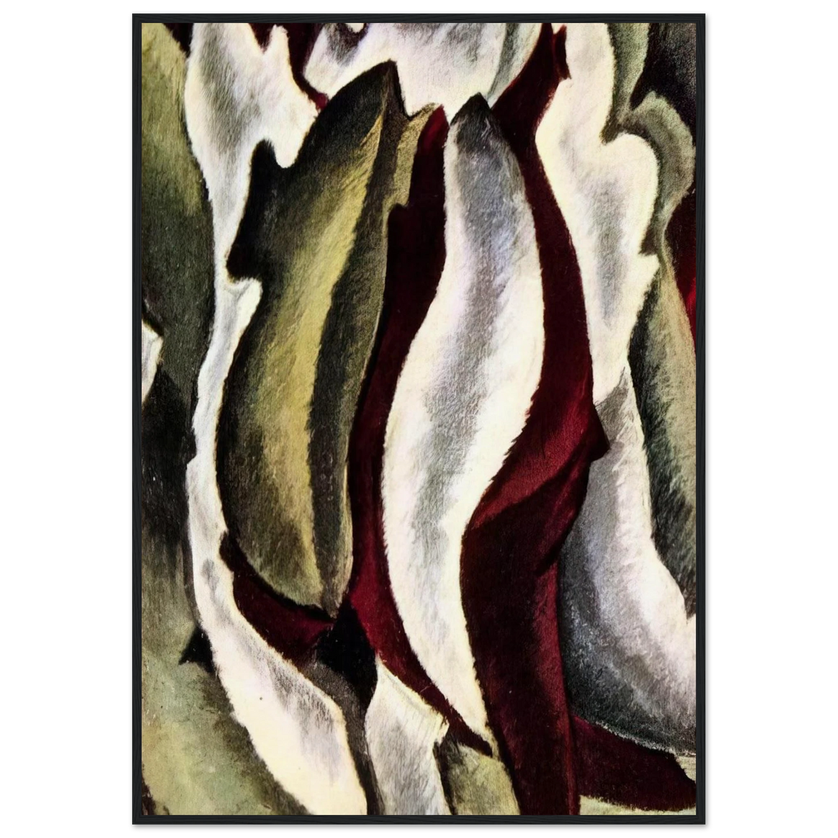 Based on Leaf Forms and Spaces - 1912 Framed Poster | Arthur Dove Framed Prints Wall Art | Arthur Dove Shop