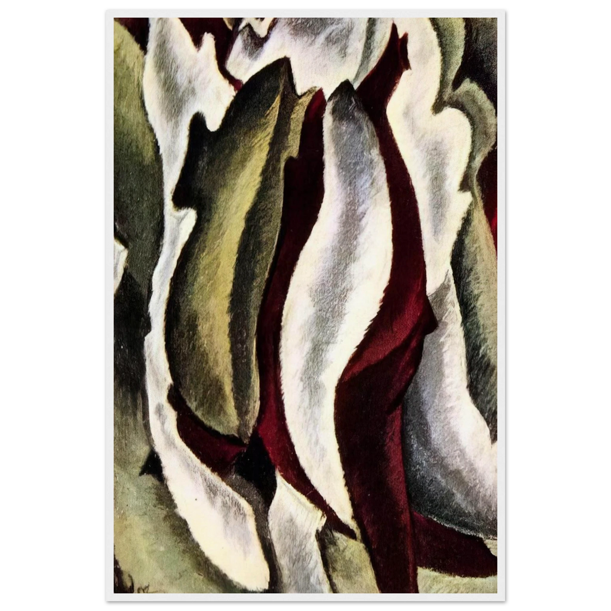 Based on Leaf Forms and Spaces - 1912 Framed Poster | Arthur Dove Framed Prints Wall Art | Arthur Dove Shop