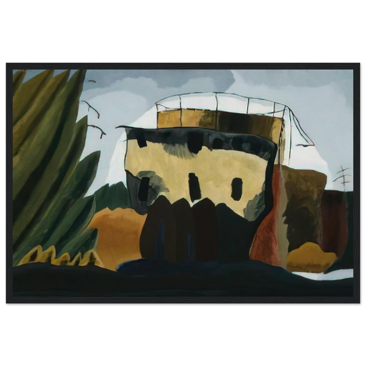 Tanks - 1938 Framed Poster | Arthur Dove Framed Prints Wall Art | Arthur Dove Shop