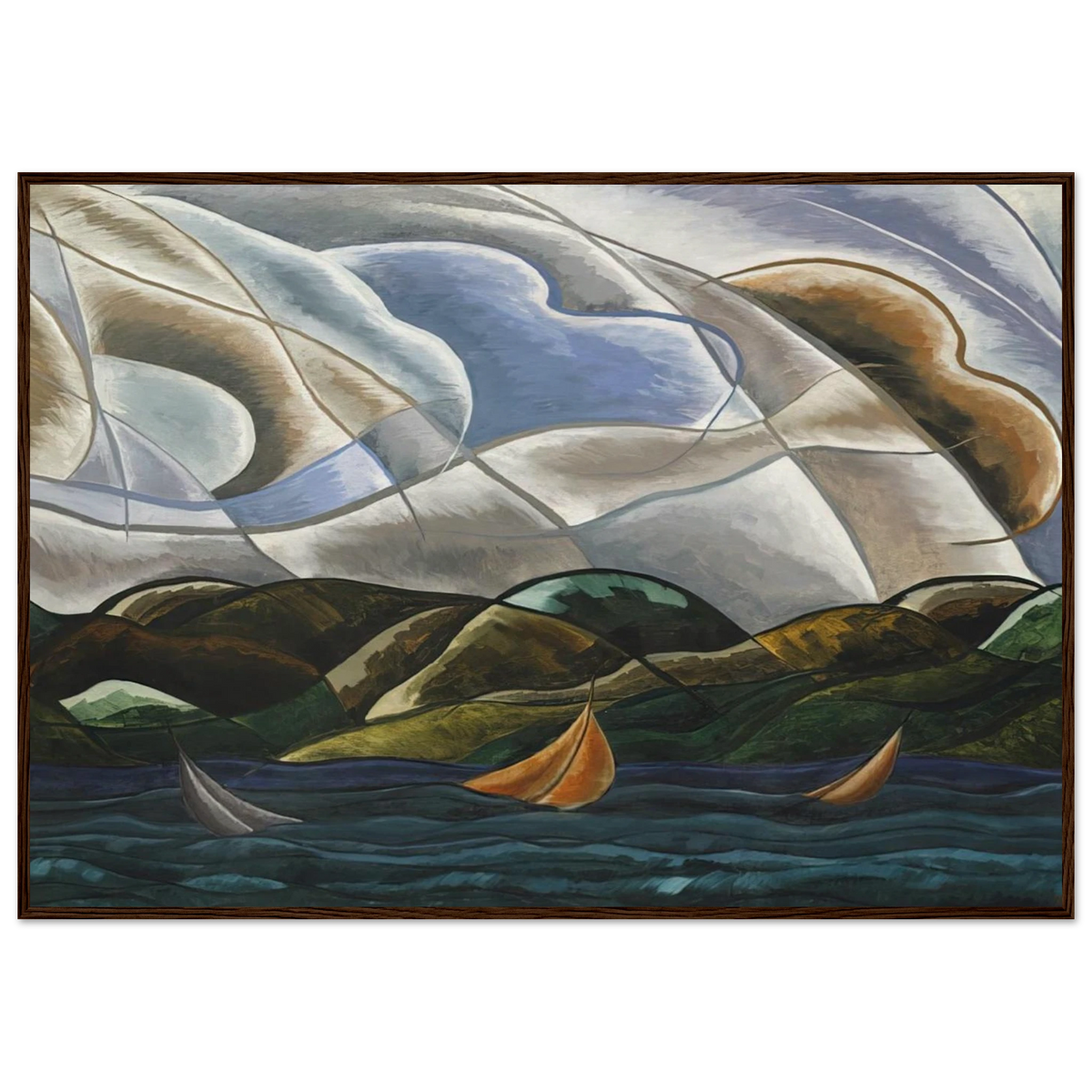 Clouds and Water - 1930 Framed Poster | Arthur Dove Framed Prints Wall Art | Arthur Dove Shop