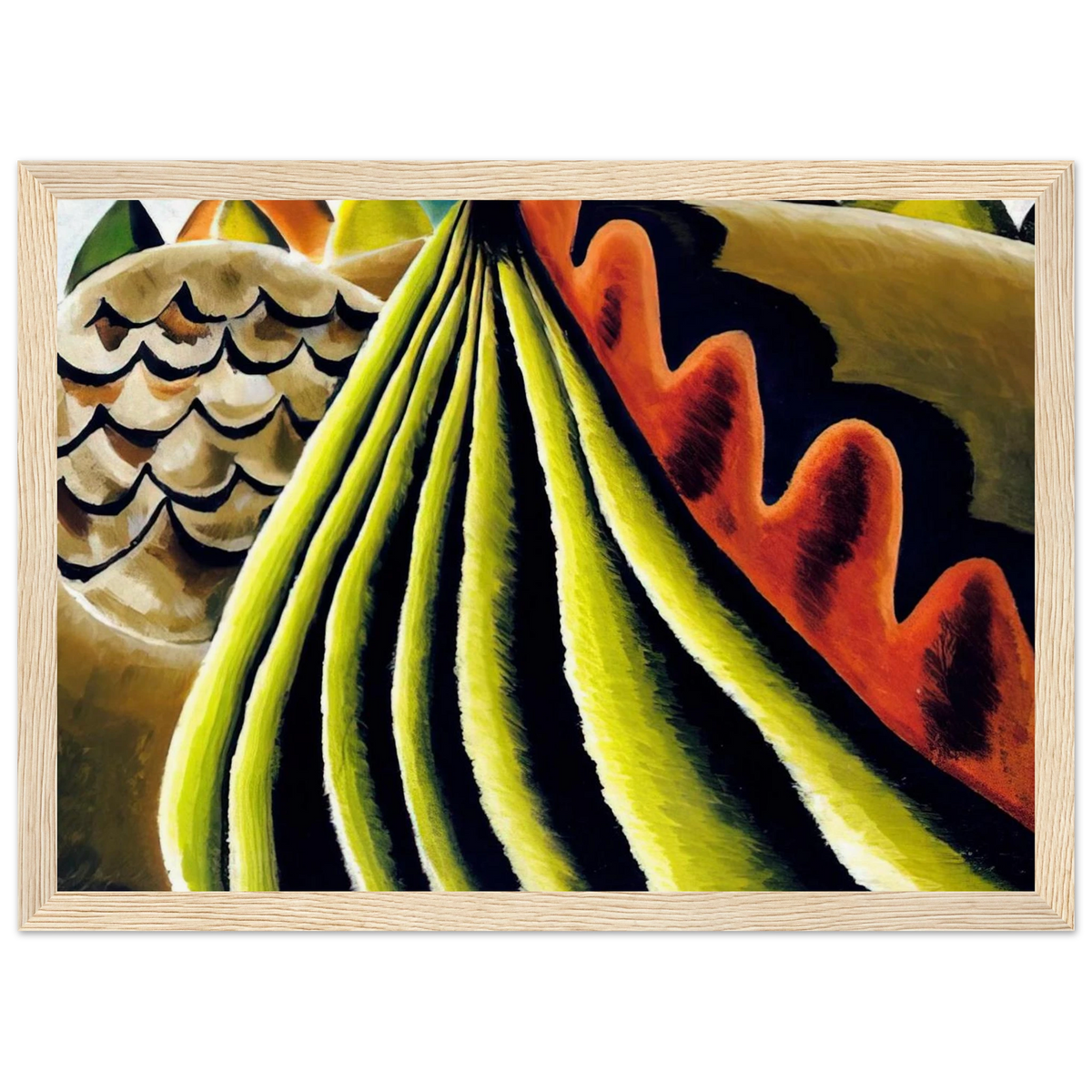 Fields of Grain as Seen from Train - 1931 Framed Poster | Arthur Dove Framed Prints Wall Art | Arthur Dove Shop